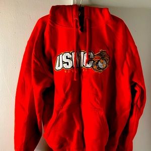 Champion USMC Red Hoodie